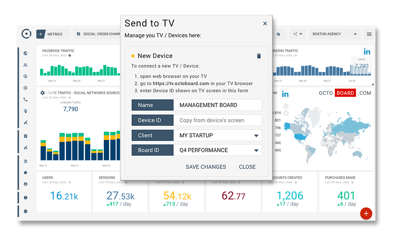 Investors dashboard for startups update angels and funds