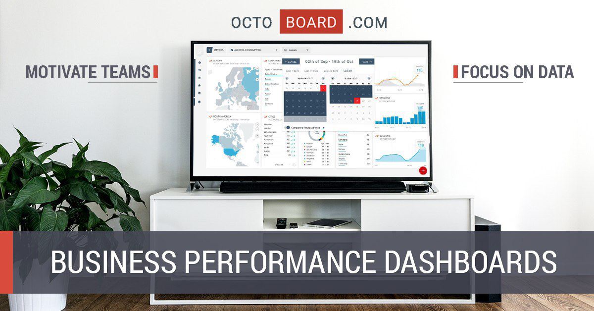 tableau de bord des données commerciales