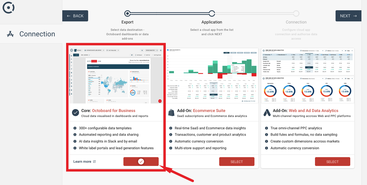 Core product in octoboard