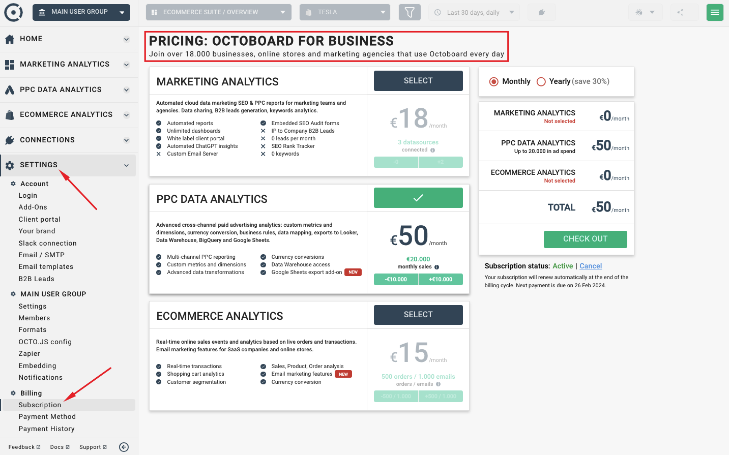 Octoboard products overview